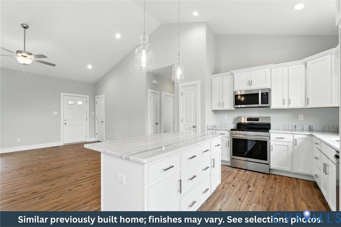 Tbd Lot K Briery Way Road Farmville, VA 23901 - Photo 4 of 18 a view of kitchen with granite countertop cabinets and stainless steel appliances