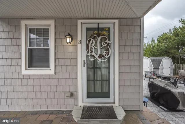 a view of front door of house