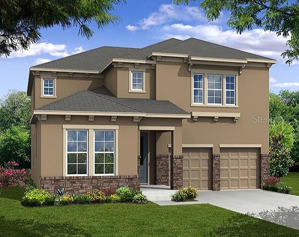 14142 Magnolia Ridge Loop Winter Garden, FL 34787 - Photo 1 of 1 front view of a house with a yard