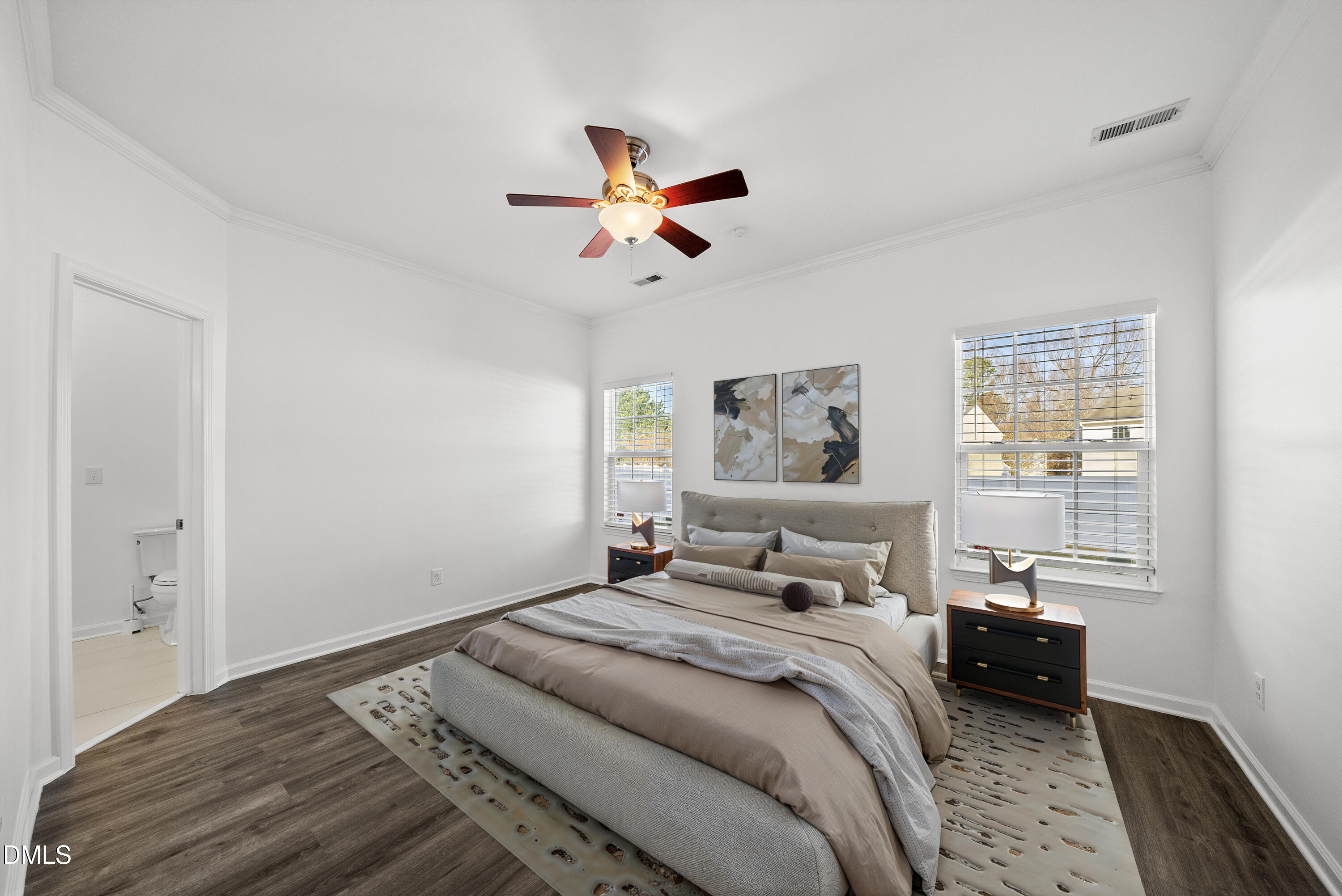 6 Cibola Court Durham, NC 27713 - Photo 14 of 30 a bedroom with a bed and a window