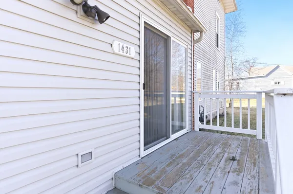 a view of a house with a deck