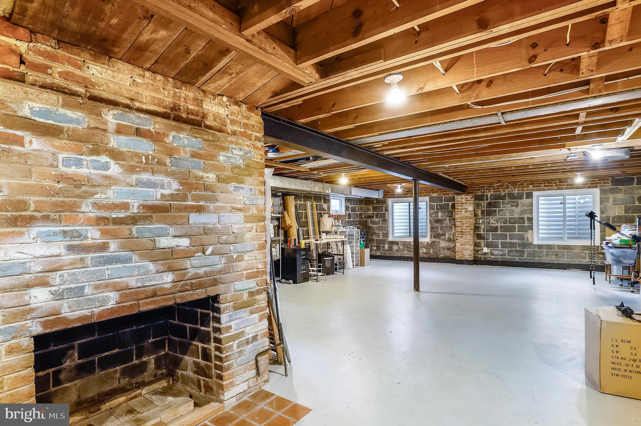 4522 Albion Road College Park, MD 20740 - Photo 26 of 76 Basement w/ fireplace-add a Recreation Room here?