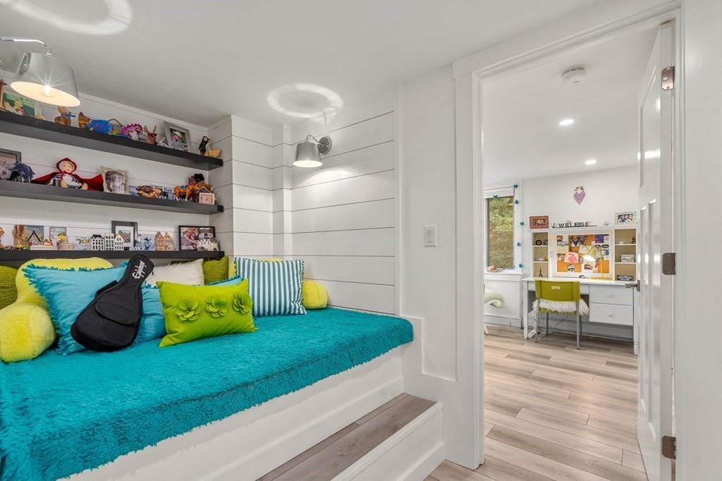 78 Nichols Road Cohasset, MA 02025 - Photo 16 of 23 a kitchen with green walls and cabinets