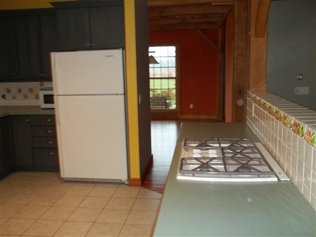 9604 South Lost Horizon Road Hanover, IL 61041 - Photo 3 of 10 a kitchen with a refrigerator and a stove