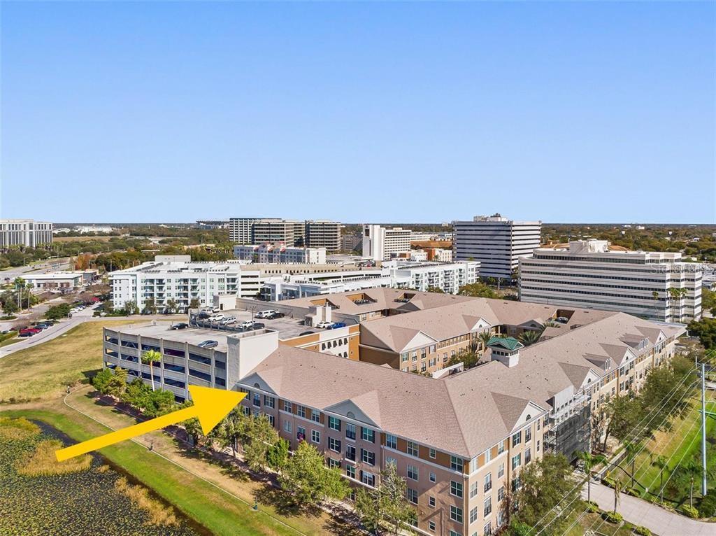 4221 West Spruce Street, Unit 2401 Tampa, FL 33607 - Photo 20 of 22 an aerial view of a house with a ocean view