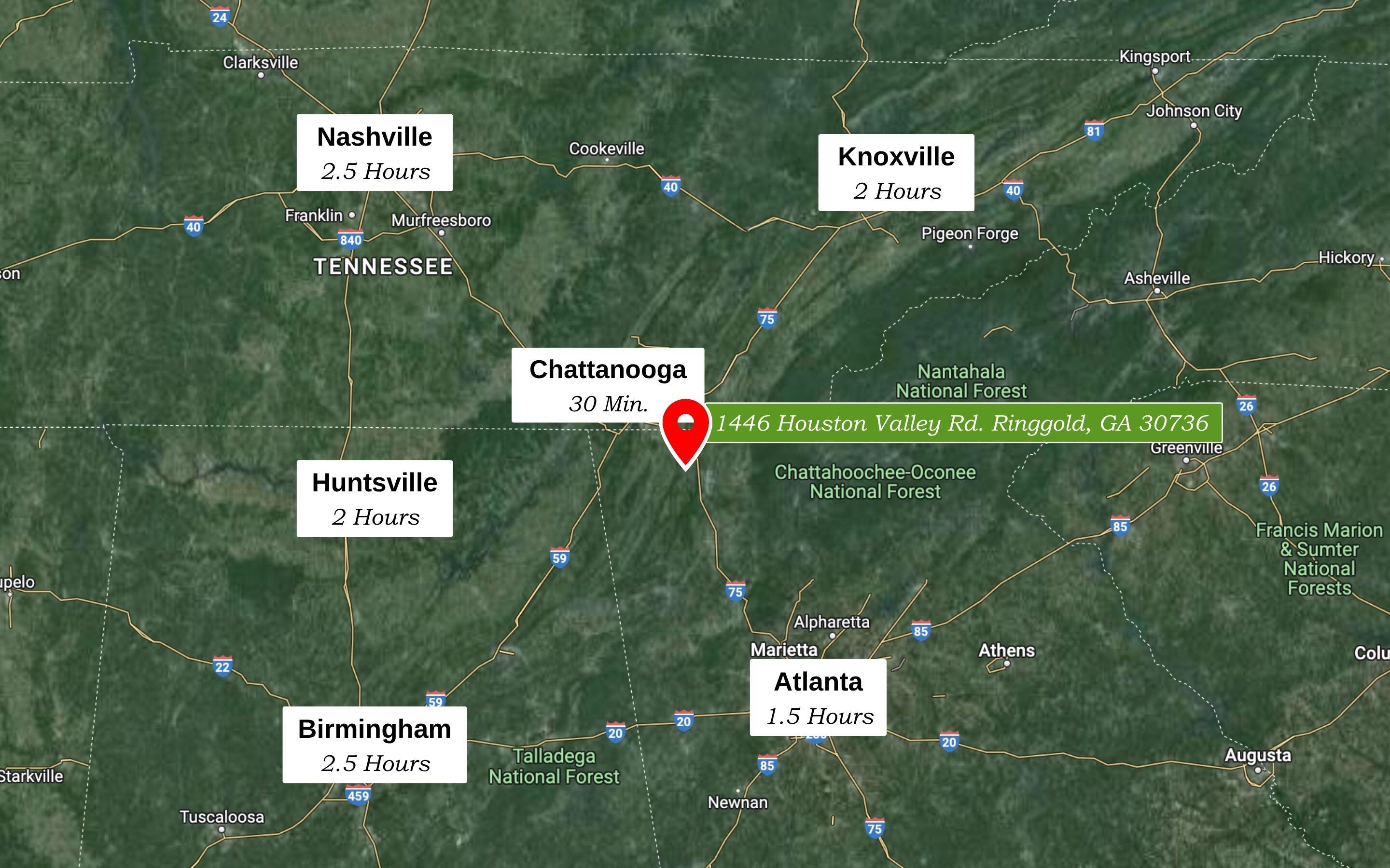 1446 Houston Valley Road Ringgold, GA 30736 - Photo 54 of 54 Map