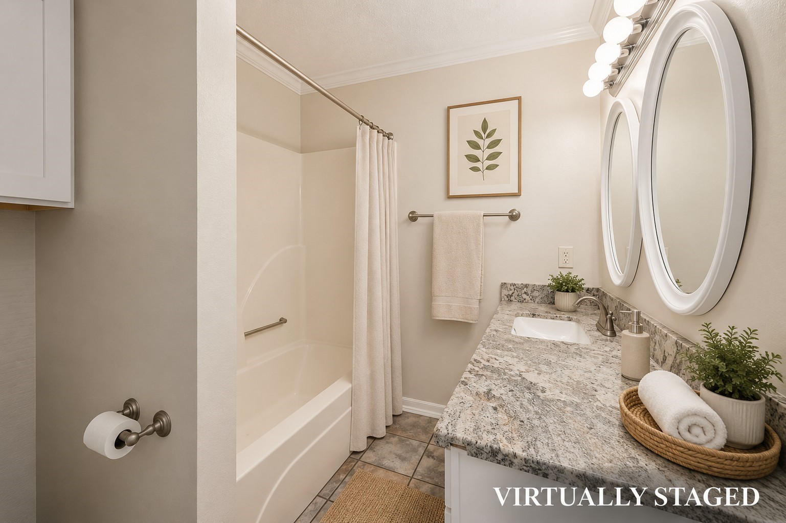 3805 Huntwick Street Orange, TX 77632 - Photo 25 of 43 a bathroom with a granite countertop sink and a mirror