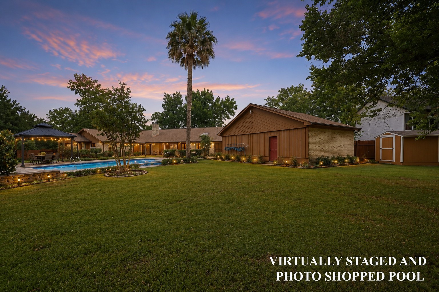 3805 Huntwick Street Orange, TX 77632 - Photo 37 of 43 a front view of a house with garden