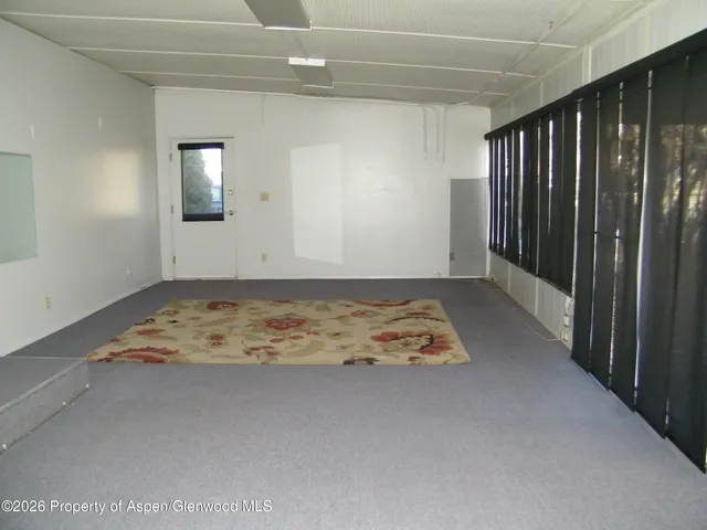 a view of a mirror and a window