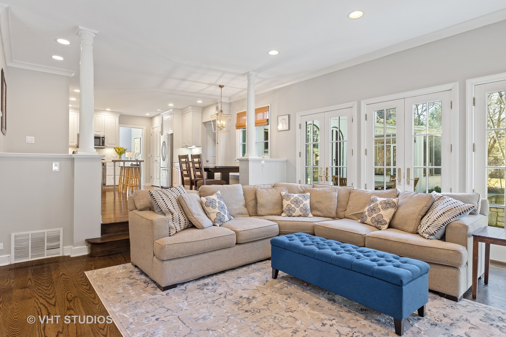 128 Church Road Winnetka, IL 60093 - Photo 18 of 46 a living room with furniture and a large window