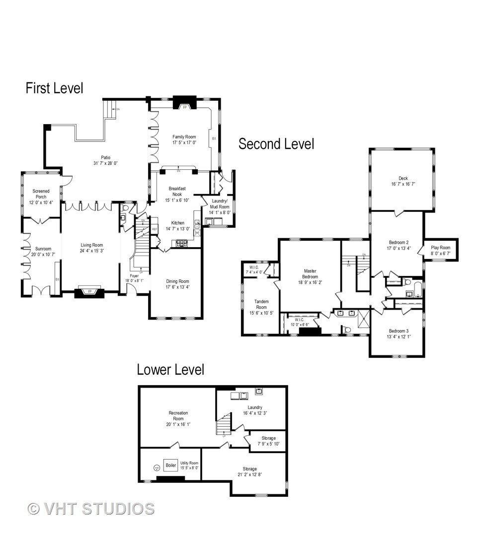 128 Church Road Winnetka, IL 60093 - Photo 46 of 46 a picture of a floor plan