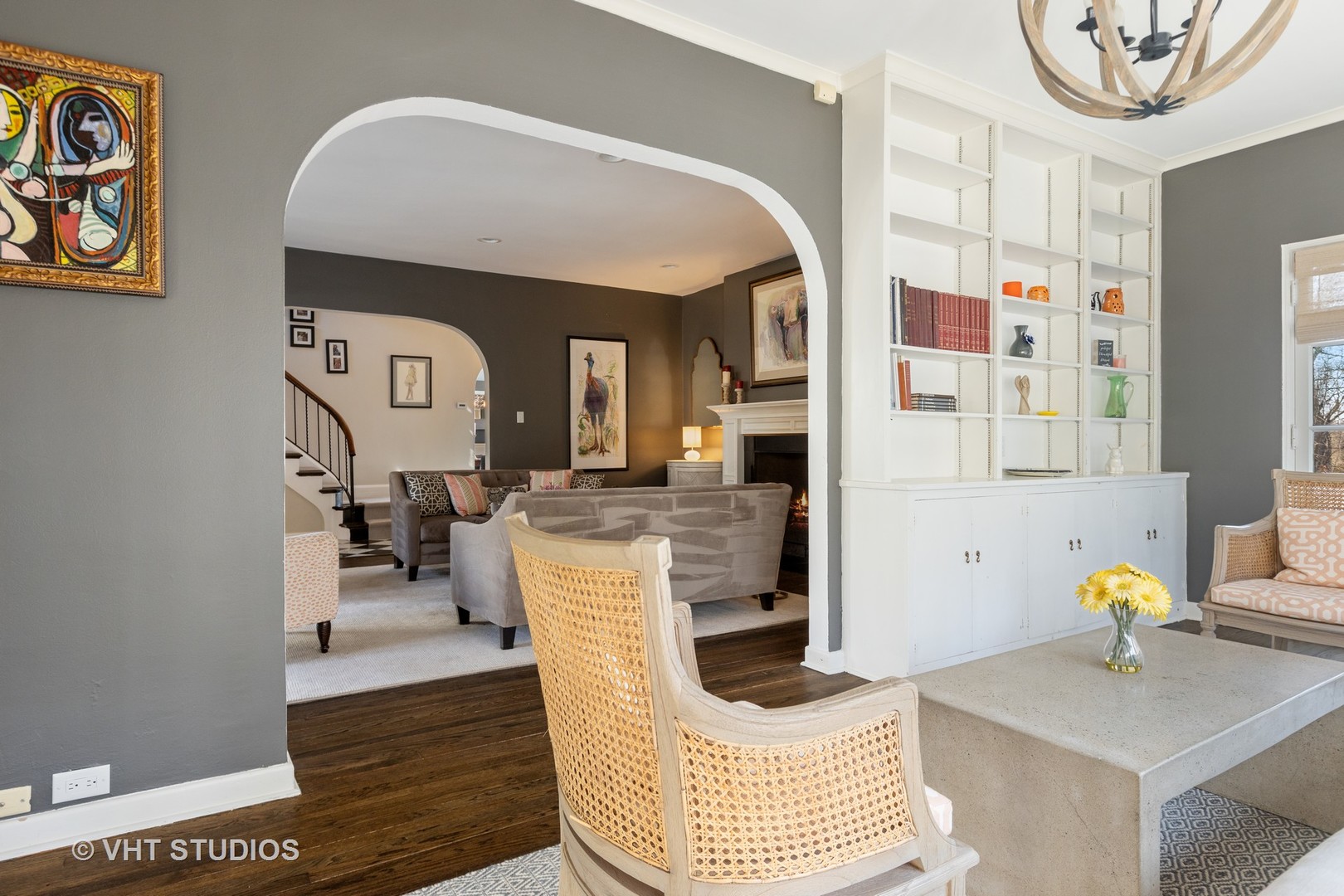 128 Church Road Winnetka, IL 60093 - Photo 7 of 46 a living room with furniture and a rug