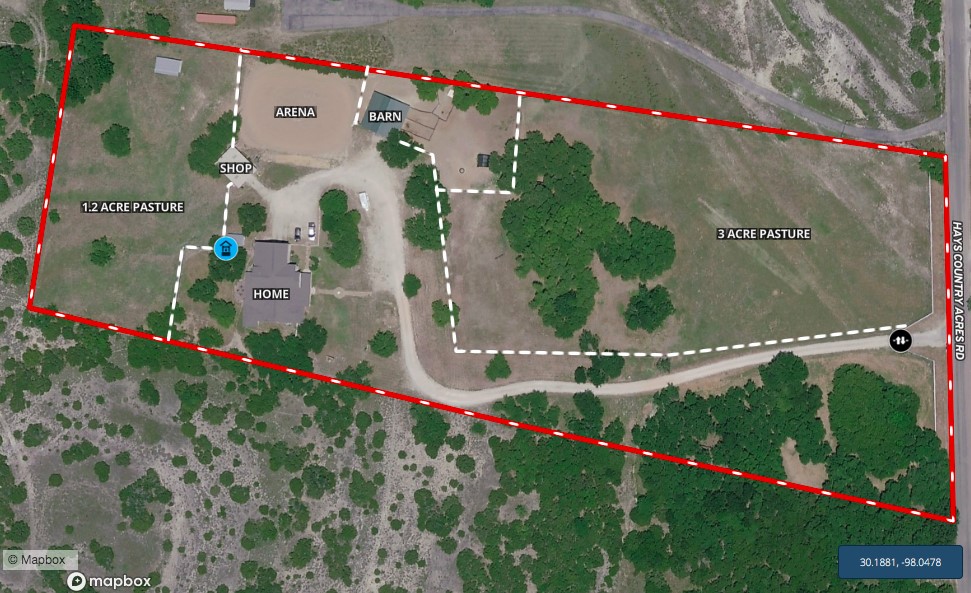 550 Hays Country Acres Road Dripping Springs, TX 78620 - Photo 2 of 40 an aerial view of residential houses and outdoor space