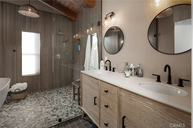 a patio with a table and chairs