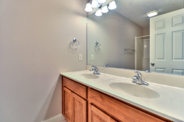 2515 St Andrews Road Urbana, IL 61802 - Photo 22 of 50 a bathroom with a sink a light fixture and a mirror