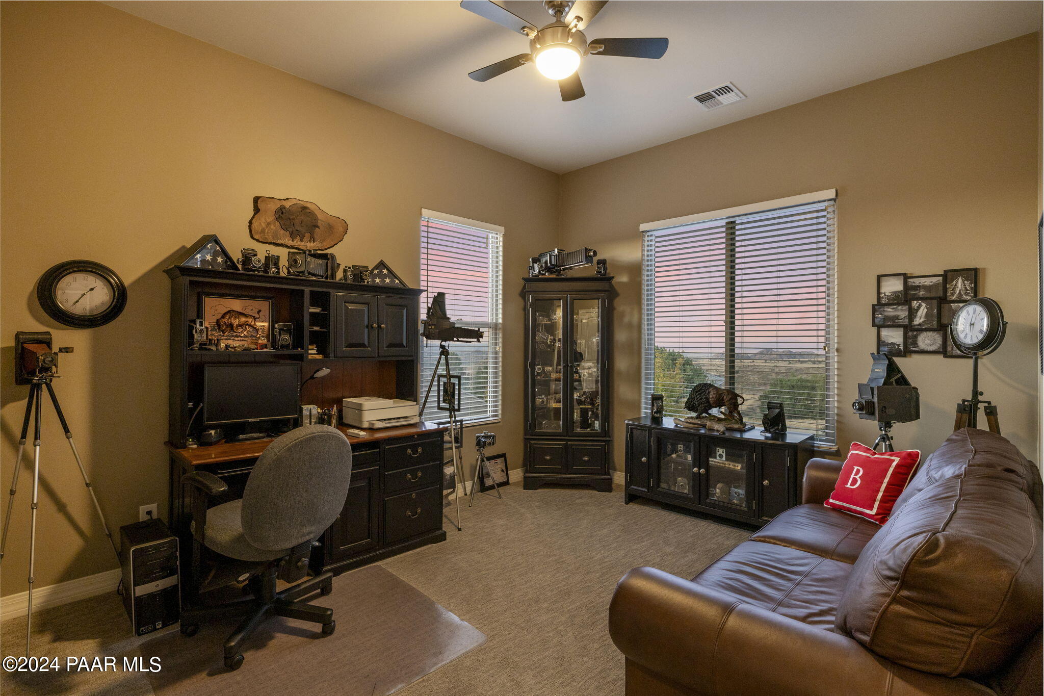 3253 Bar-Circle-A Road Prescott, AZ 86301 - Photo 45 of 79 Guest Bedroom 2/Office at Twilight
