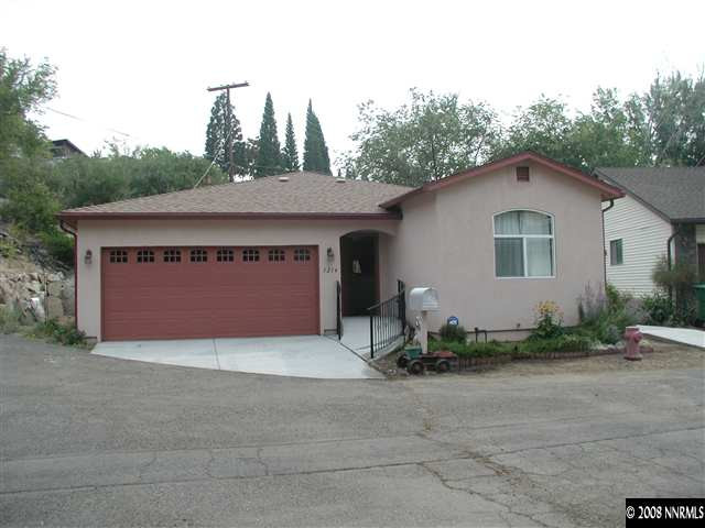a house with trees in the background
