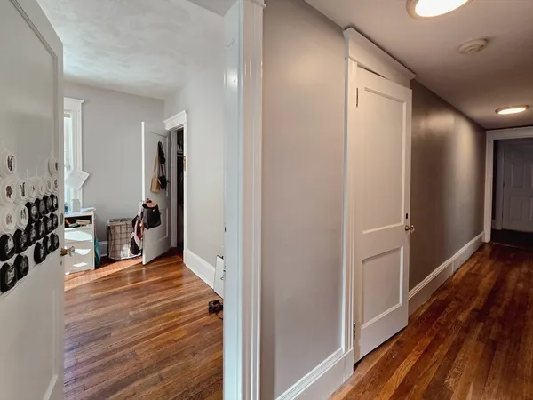 a very nice looking room with wooden floor