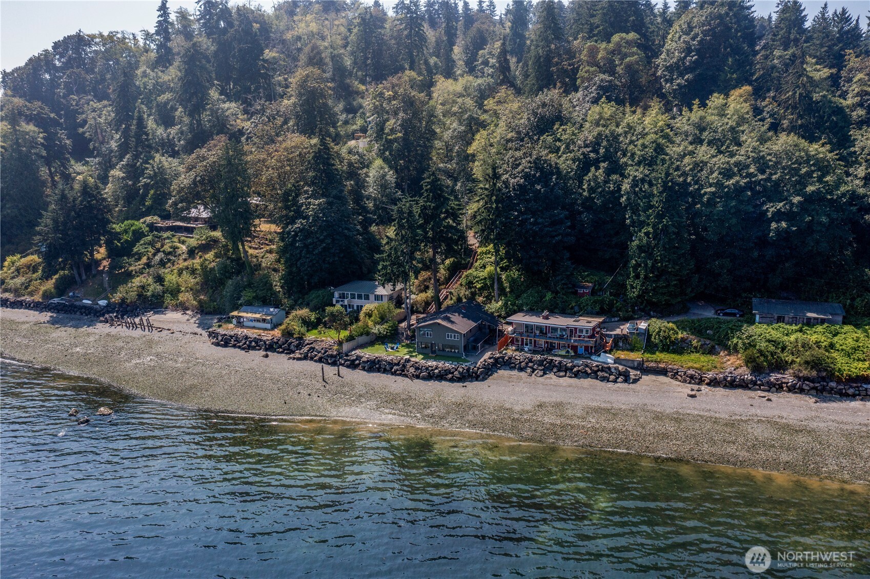 14024 Glen Acres Road Southwest Vashon, WA 98070 - Photo 39 of 40 a view of a lake with houses