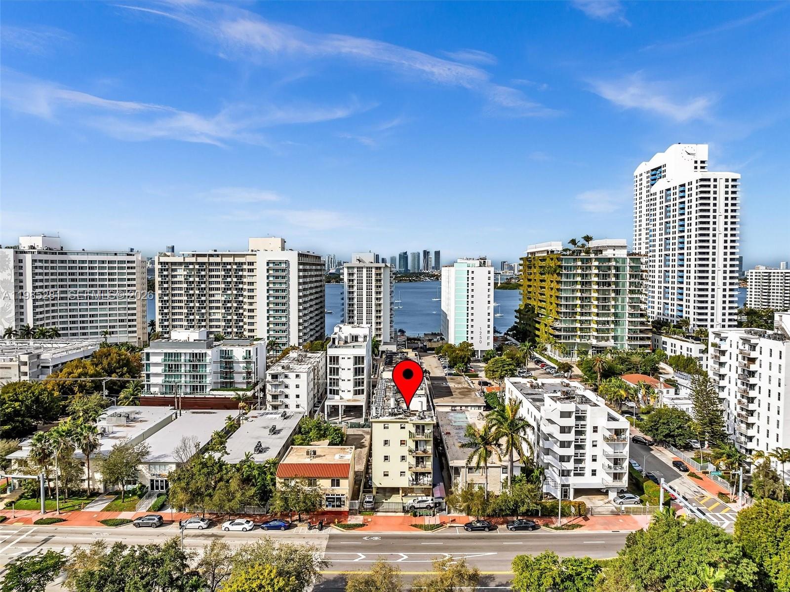 1236 Alton Road, Unit 304 Miami Beach, FL 33139 - Photo 25 of 28 a view of city with tall buildings