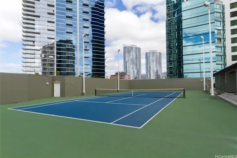 a view of a tennis court