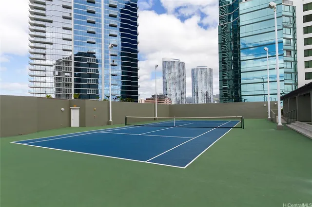 a view of a tennis court