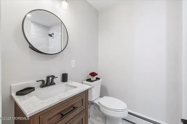a view of a room with wooden walls and roof