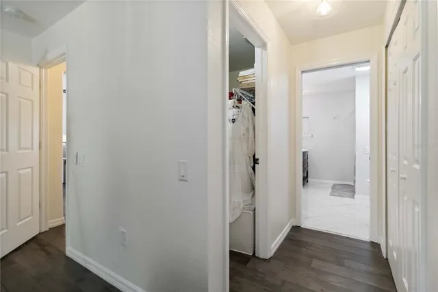 a view of a bathroom with a glass door