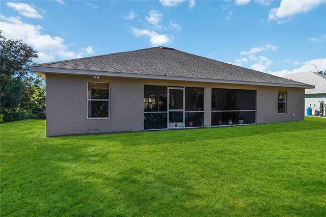 a house view with a garden space