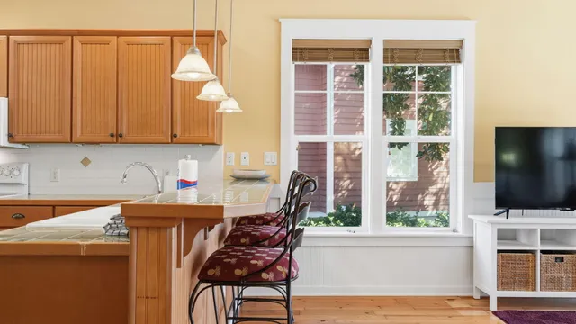 a view of an entryway with a window