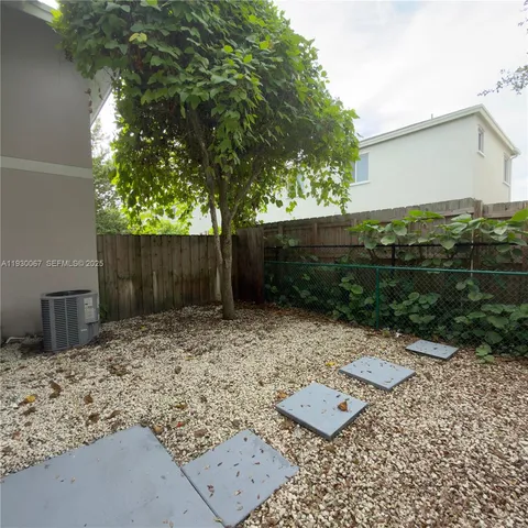 a backyard of a house