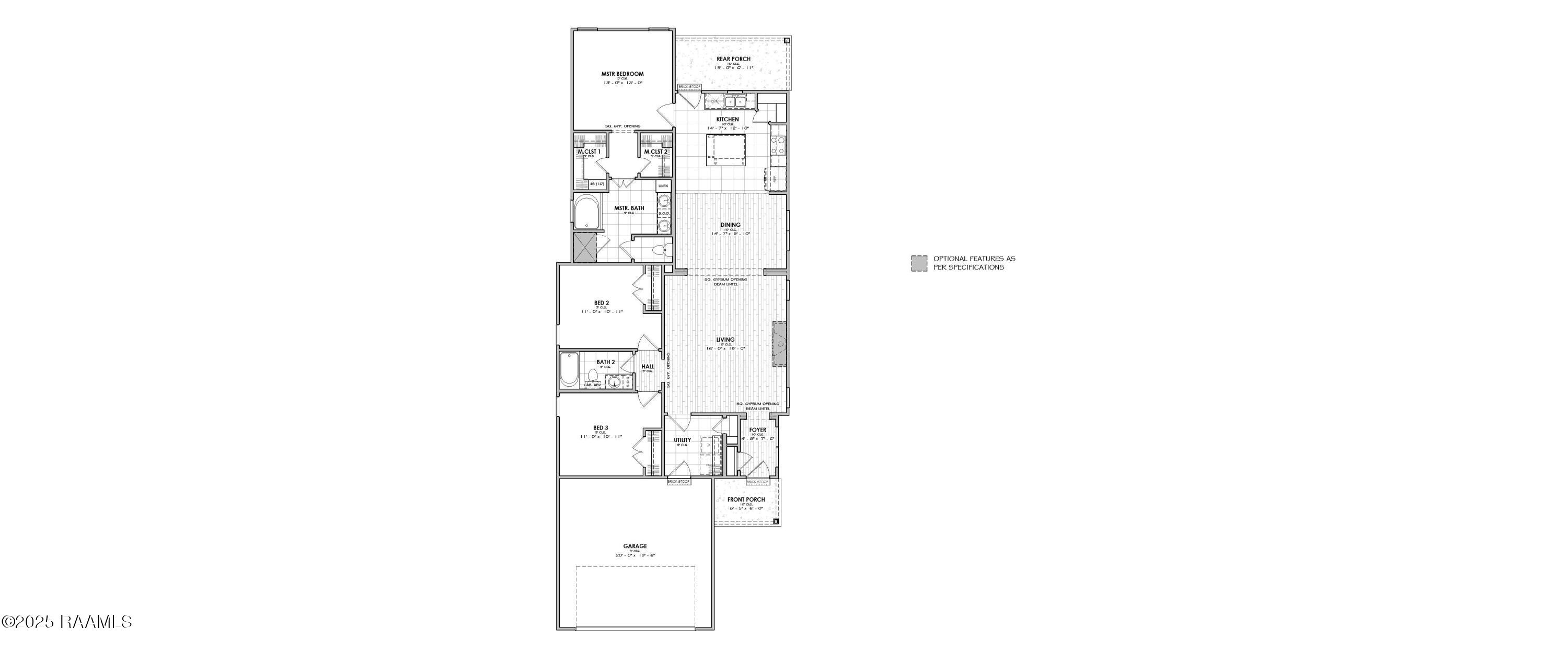 310 Gun Runner Drive Lafayette, LA 70507 - Photo 31 of 32 Nadia Farmhouse I - Base Plan_20241015
