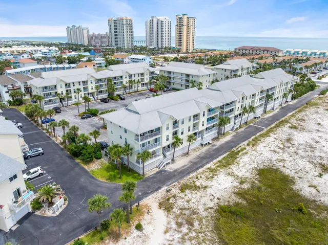 a view of an ocean and city
