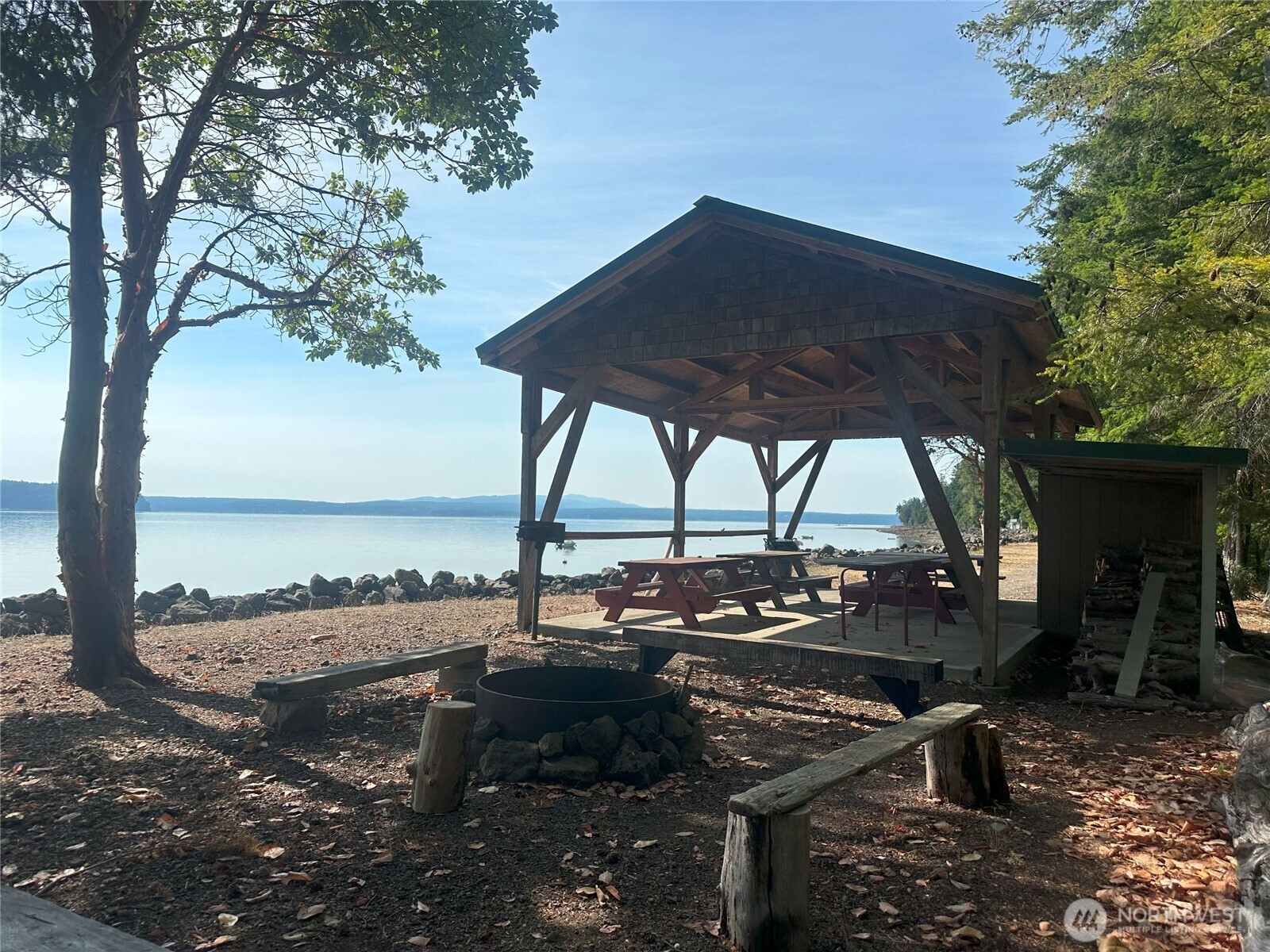 201 Tog Road Brinnon, WA 98320 - Photo 11 of 14 a view of a terrace with furniture and a table