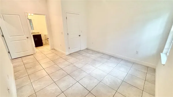 a view of an empty room