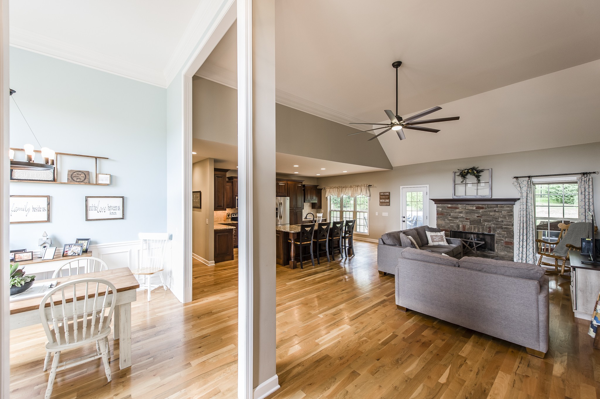 1145 Kimberly Drive Goodlettsville, TN 37072 - Photo 8 of 70 a living room with stainless steel appliances granite countertop furniture wooden floor and a view of kitchen