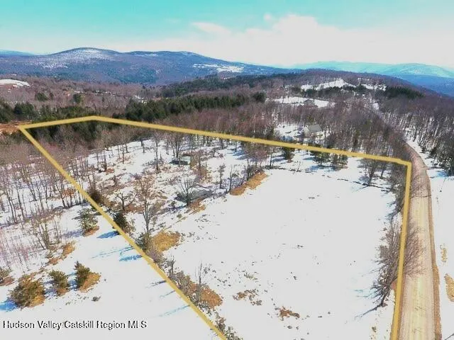a view of lake and mountain