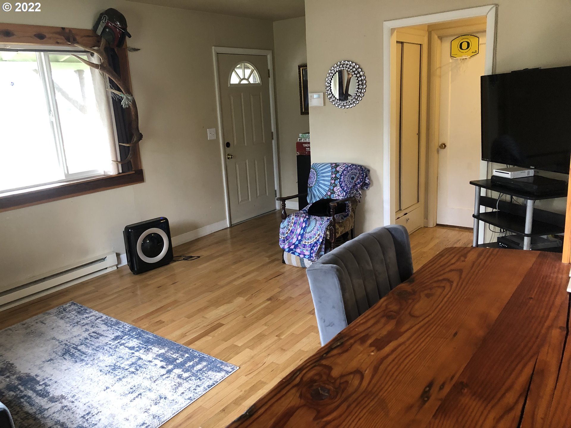 2796 J Street Springfield, OR 97477 - Photo 6 of 18 a bedroom with a bed and a flat screen tv
