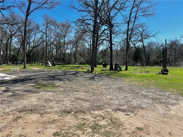 a view of park space with trees