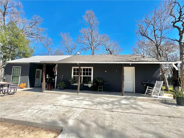 a view of a house with a patio