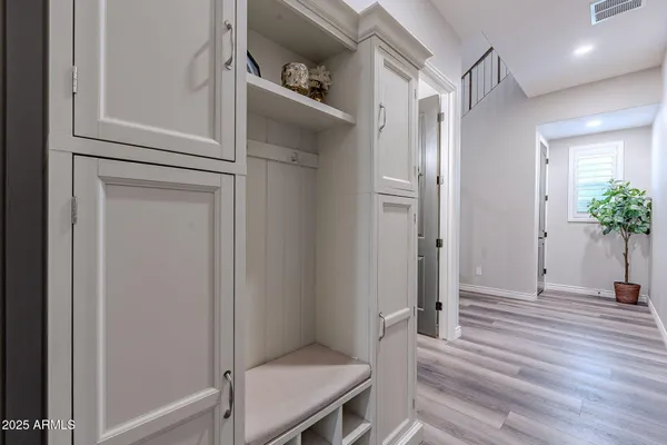 a view of closet area