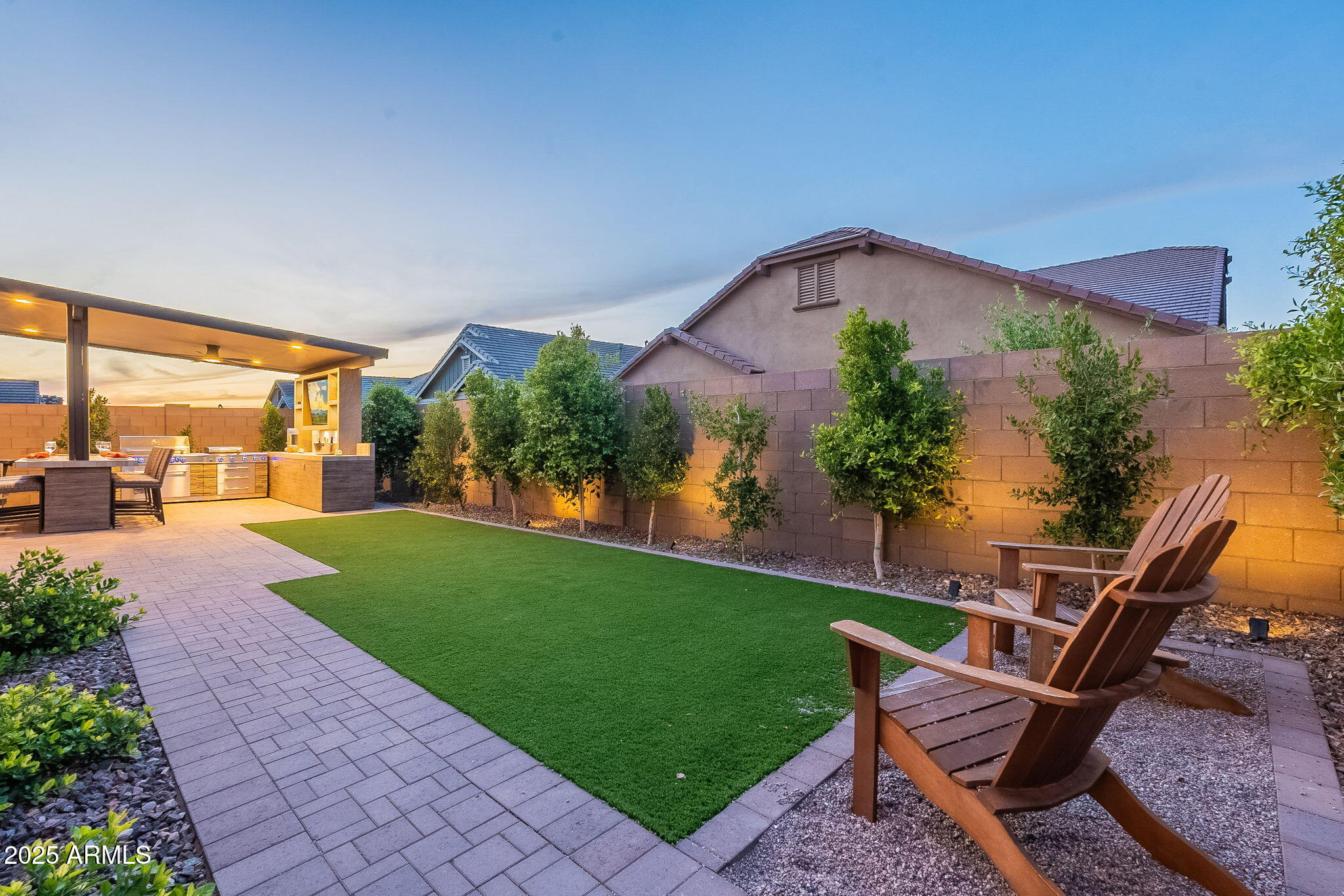 22900 East Reins Road Queen Creek, AZ 85142 - Photo 51 of 74 a view of a backyard with sitting area