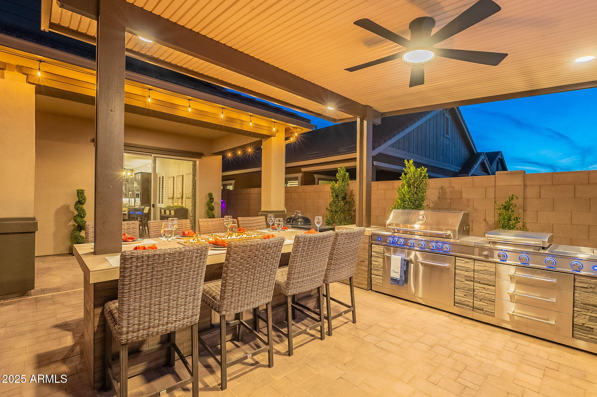 22900 East Reins Road Queen Creek, AZ 85142 - Photo 55 of 74 a view of a dining room with furniture window and outside view