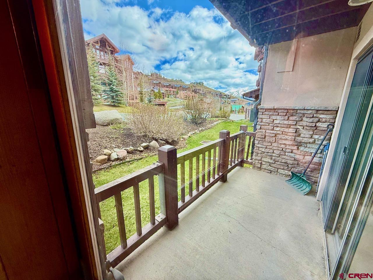 9 Hunter Hill Road, Unit 104 Crested Butte, CO 81225 - Photo 27 of 38 a view of a balcony