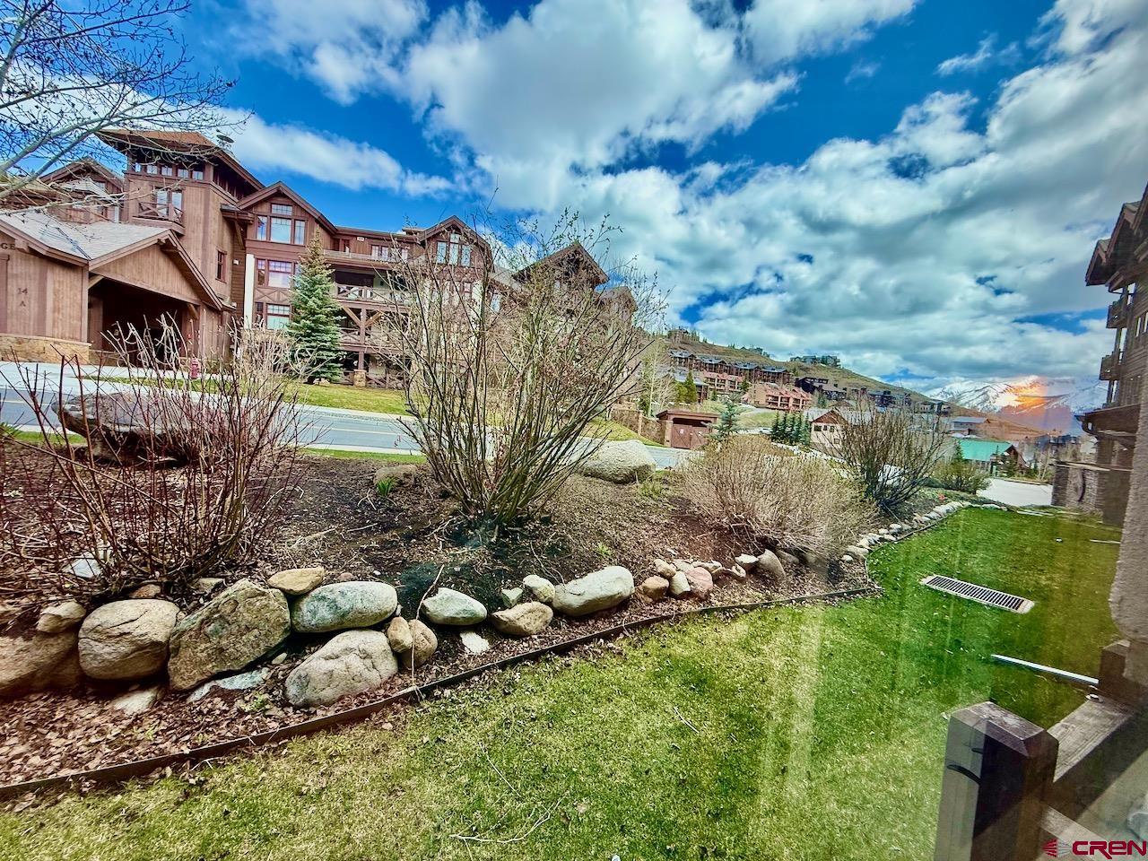 9 Hunter Hill Road, Unit 104 Crested Butte, CO 81225 - Photo 28 of 38 a view of a garden