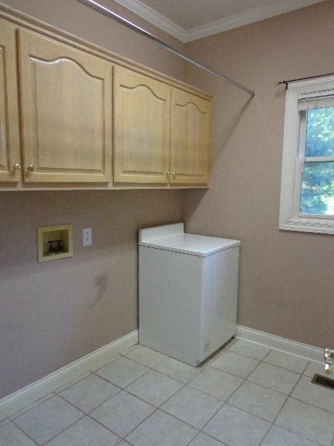 1920 Rock Springs Road Columbia, TN 38401 - Photo 17 of 27 Laundry room with storage cabinets and tile floor. Water heater for the laundry and 2nd bath.