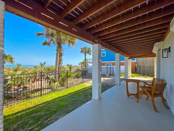 a view of an ocean from a balcony