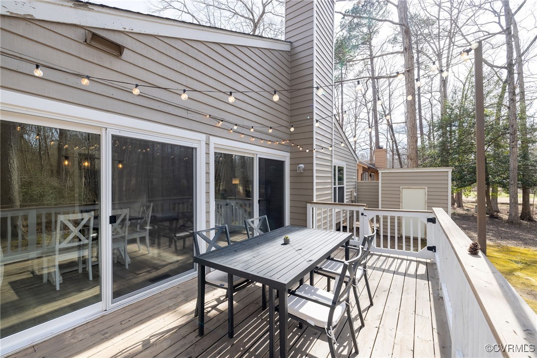 3018 3 Bridges Road Midlothian, VA 23112 - Photo 27 of 30 Deck with outdoor dining area