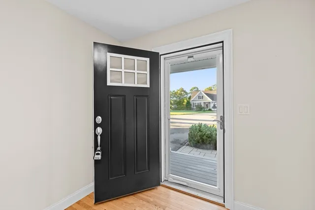 a view of front door