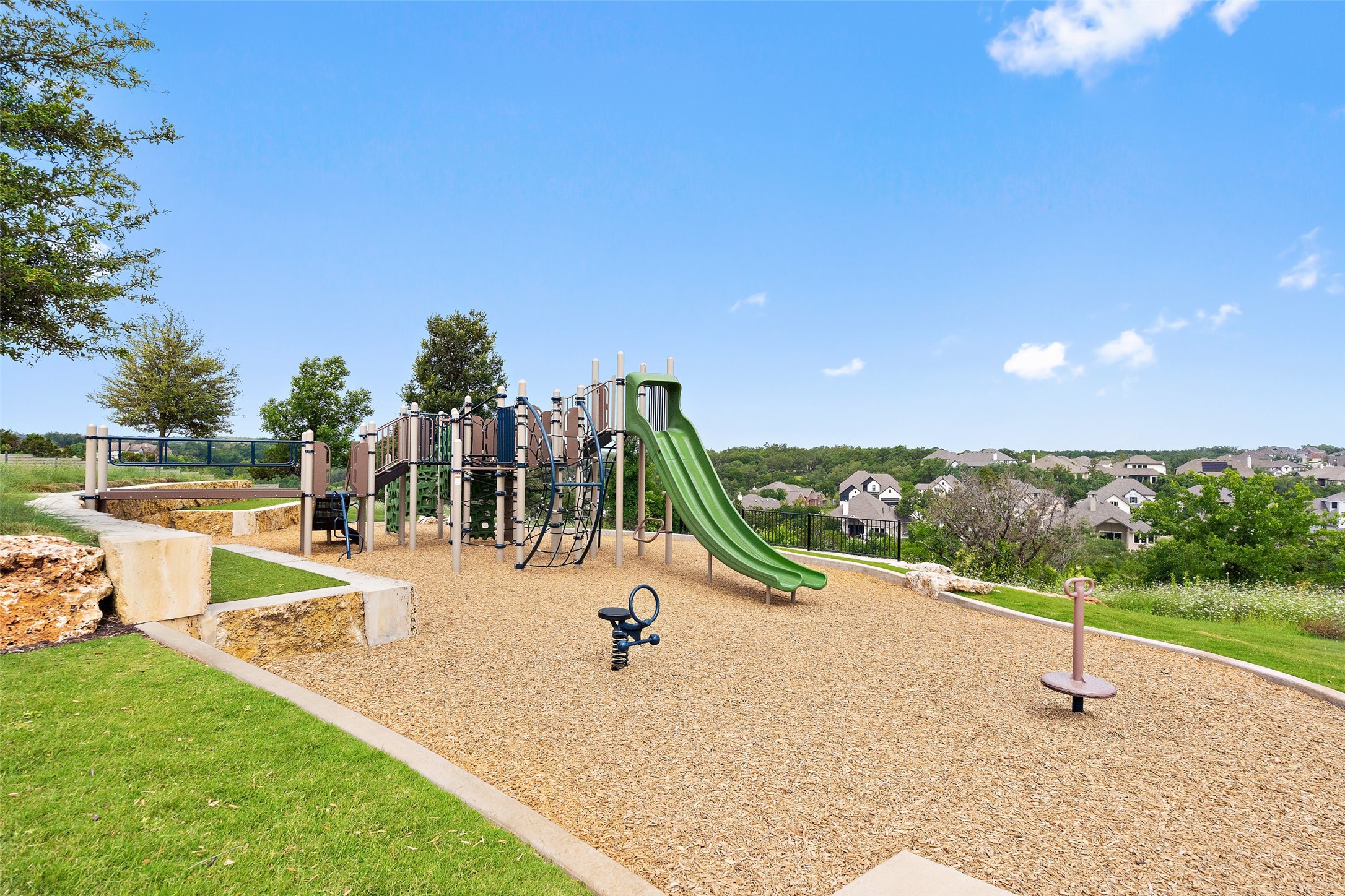 604 Pecan Bottom Trail Georgetown, TX 78628 - Photo 39 of 40 Community jungle gym featuring a lawn
